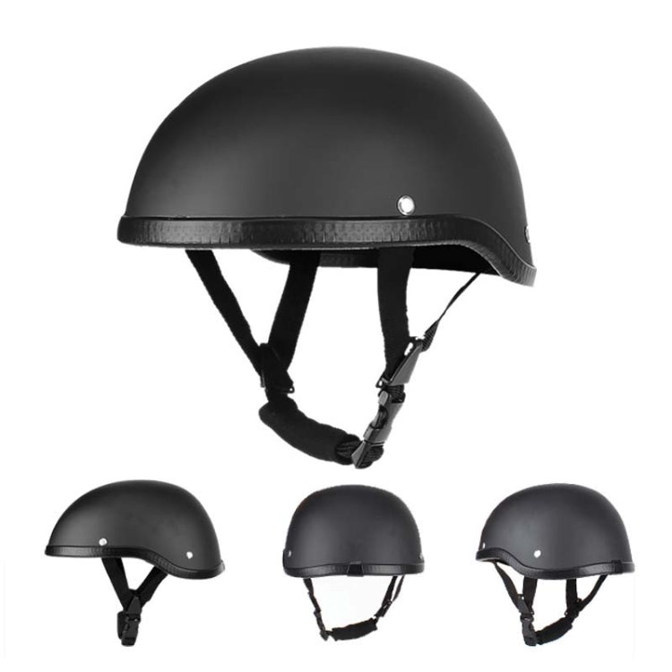 BSDDP A0315 Summer Scooter Half Helmet(Bright Black) - Protective Helmet & Masks by BSDDP | Online Shopping UK | buy2fix