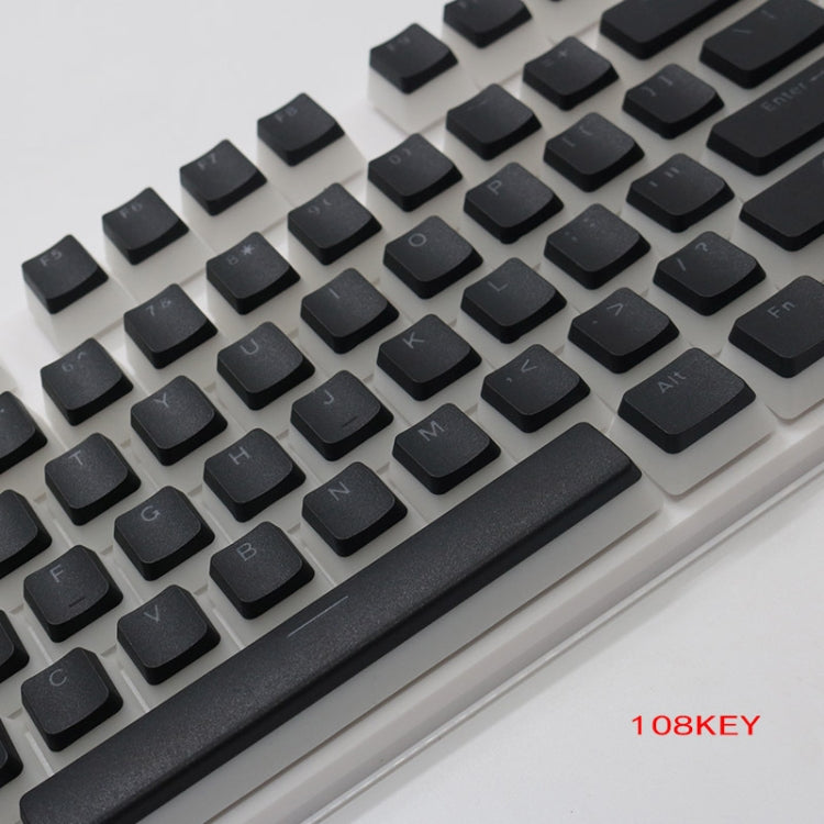 Pudding Double-layer Two-color 108-key Mechanical Translucent Keycap(Gray) - Silicone / Sticker by buy2fix | Online Shopping UK | buy2fix