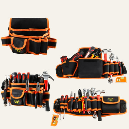 Onkel.J Electrician Waist Bag Canvas Multifunctional Tool Bag , Series: B Type - Storage Bags & Boxes by buy2fix | Online Shopping UK | buy2fix