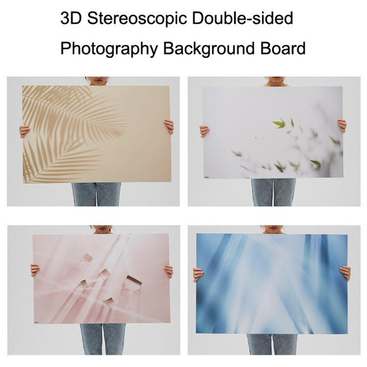 2 PCS 3D Stereoscopic Double-sided Photography Background Board(Clear Makeup Bath) - Camera Accessories by buy2fix | Online Shopping UK | buy2fix