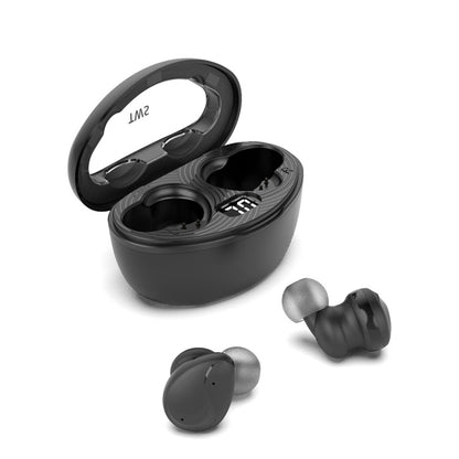 Mini Wireless With Charged Power Display ENC Bluetooth Headset(Black) - Bluetooth Earphone by buy2fix | Online Shopping UK | buy2fix