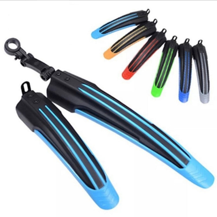 5 Sets  Dual Color Bicycle Mudguard Mountain Bike Fenders Set(All Black) - Outdoor & Sports by buy2fix | Online Shopping UK | buy2fix