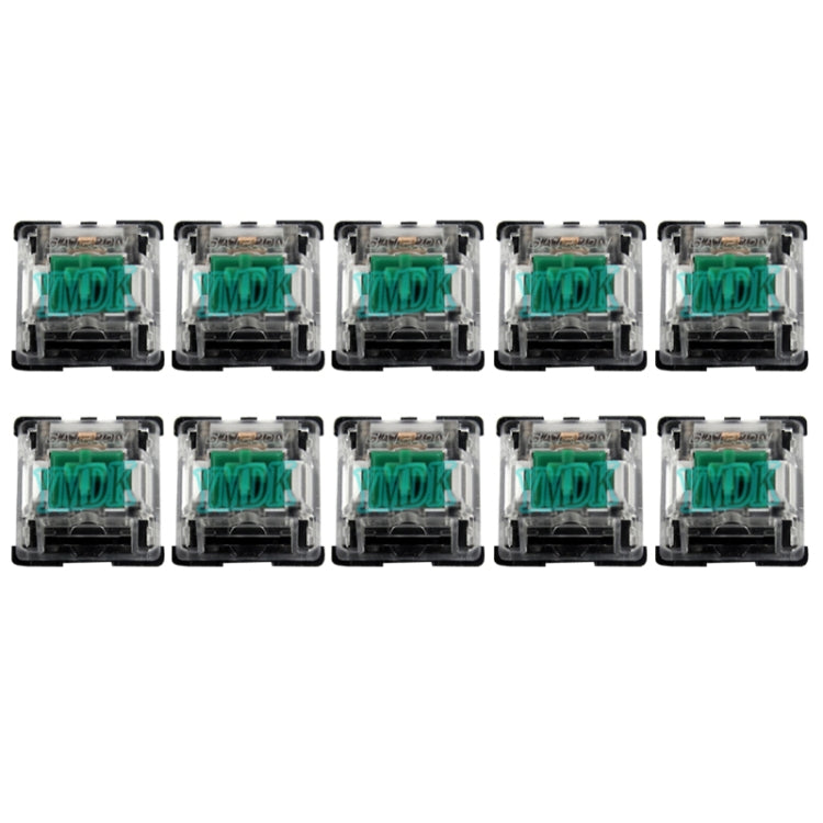 10 PCS Gateron G Shaft Black Bottom Transparent Shaft Cover Axis Switch, Style: G3 Foot (Green Shaft) - Other by Gateron | Online Shopping UK | buy2fix