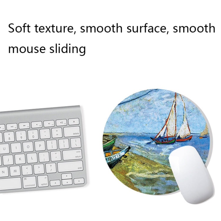 300x800x2mm Locked Am002 Large Oil Painting Desk Rubber Mouse Pad(Fisherman) - Mouse Pads by buy2fix | Online Shopping UK | buy2fix