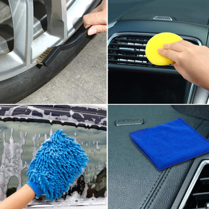 15 PCS / Set Car Cleaning Brush Wax Sponge Car Wash Tool Brush - In Car by buy2fix | Online Shopping UK | buy2fix