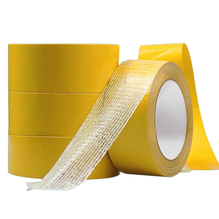 40mmx50 m Double-sided Fiberglass Grid Sticky Adhesive Fiber Transparent Mesh Tape - Tapes by buy2fix | Online Shopping UK | buy2fix