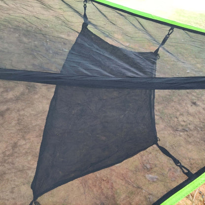 Aerial Multiplayer Triangle Hammock Folding Mesh Hammock Tree Tent,Size: 280x280x280cm Green - Hammocks by buy2fix | Online Shopping UK | buy2fix