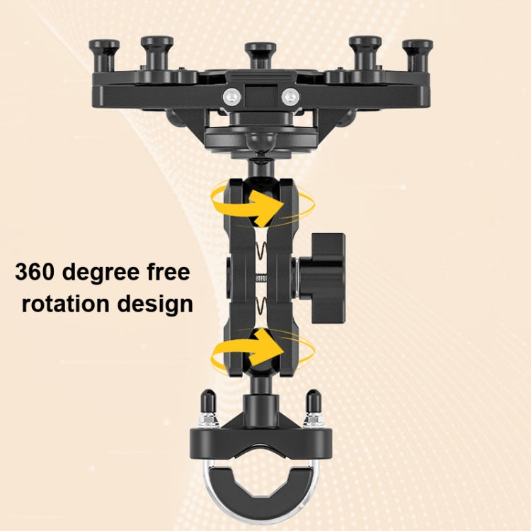 Motorcycle Bracket Crab Navigation Phone Bracket,Style： M10+QC3.0 Dual USB Charge - In Car by buy2fix | Online Shopping UK | buy2fix