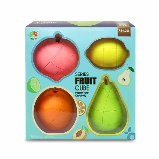 FanXin Fruit 3x3x3 Magic Cube  Educational  Cube Toys for Children,Style: Peach Pear Orange Lemon Set - Magic Cubes by buy2fix | Online Shopping UK | buy2fix