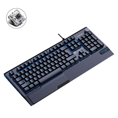 LANGTU K1000 104 Keys Luminous Wired Keyboard, Cable Length: 1.5m(Black Black Shaft Ice Blue Light) - Wired Keyboard by LANGTU | Online Shopping UK | buy2fix