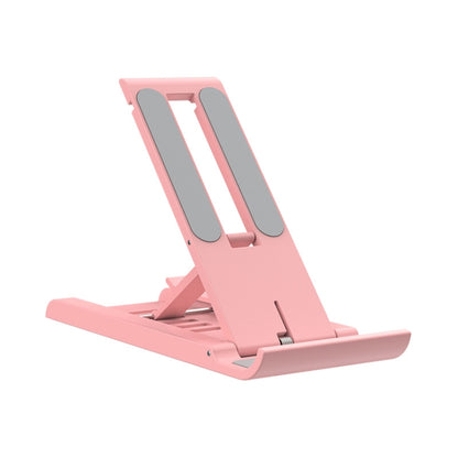 2 PCS K30 Multi-speed Adjustment Desktop Mobile Phone Bracket Notebook Folding Bracket(Pink) - Desktop Holder by buy2fix | Online Shopping UK | buy2fix