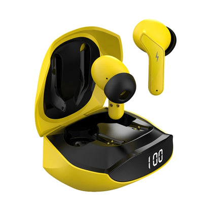 Ajazz  A1 TWS Binaural Stealth Game Noise-cancelling Wireless Bluetooth Earphone(Yellow) - Bluetooth Earphone by Ajazz | Online Shopping UK | buy2fix