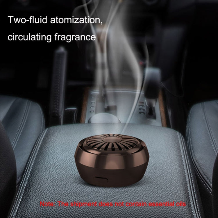 Mini Car Smart Aroma Diffuser Home Atomizing Diffuser(Brown) - In Car by buy2fix | Online Shopping UK | buy2fix