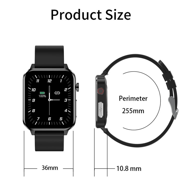 LOANIY E86 1.7 Inch Heart Rate Monitoring Smart Bluetooth Watch, Color: Blue - Smart Wear by LOANIY | Online Shopping UK | buy2fix