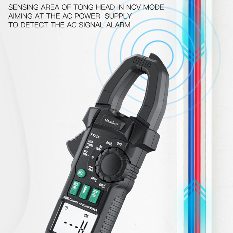 Mastfuyi FY215 High Precision Clamp Meter Multimeter AC/DC Digital Ammeter - Consumer Electronics by Mastfuyi | Online Shopping UK | buy2fix