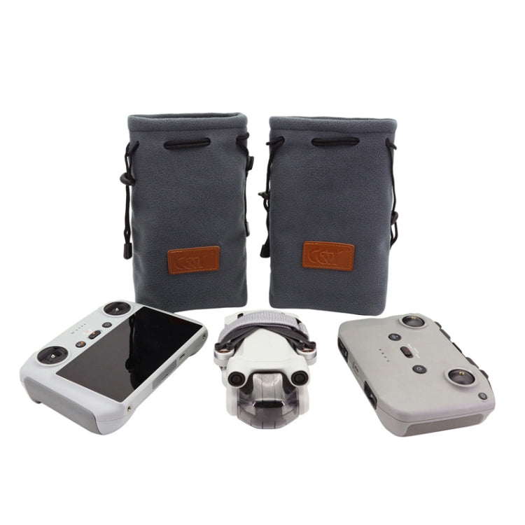 CQT Storage Bag Thick Flannel Bag For DJI Mini 3 Pro,Specification: 2 PCS Bag+Paddle Tie Band - DJI & GoPro Accessories by CQT | Online Shopping UK | buy2fix