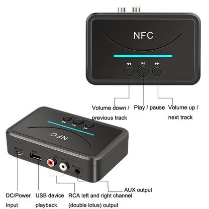 BT-200 NFC Bluetooth Wireless Audio Receiver U Disk Player - Apple Accessories by buy2fix | Online Shopping UK | buy2fix