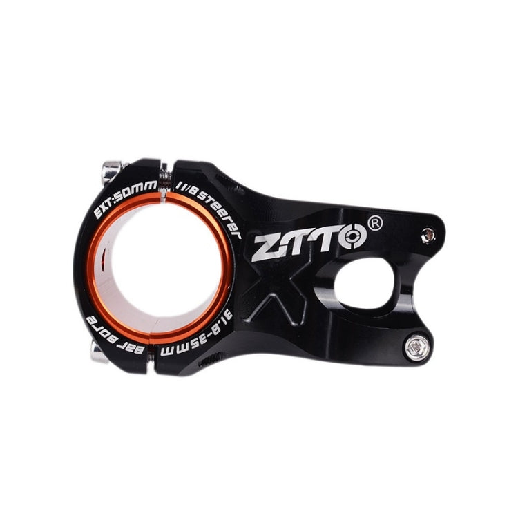 ZTTO Bicycle Handlebar Hollow 0 Degree Short Riser(Black) - Others by ZTTO | Online Shopping UK | buy2fix