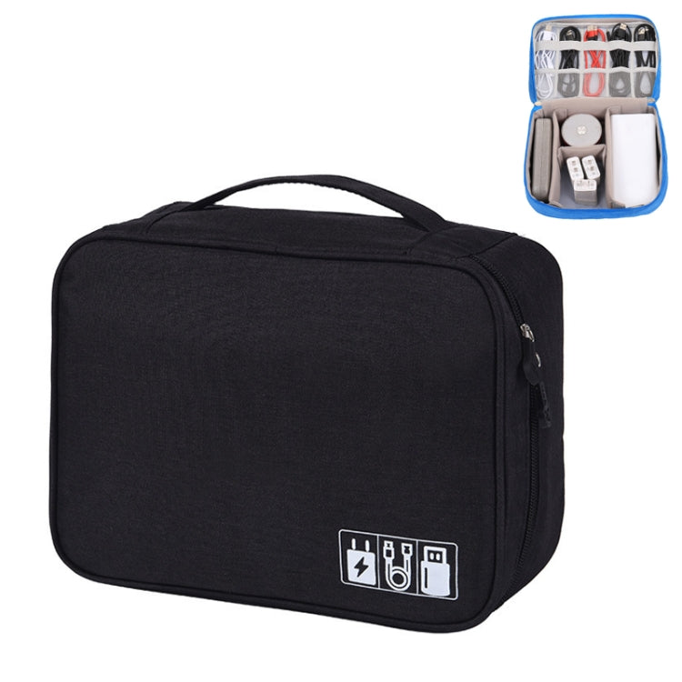 Multifunctional Cationic Digital U Disk Data Cable Storage Bag(Black) - Other by buy2fix | Online Shopping UK | buy2fix