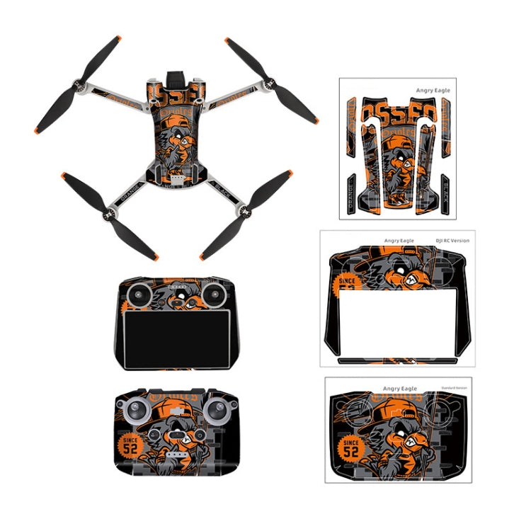 Sunnylife Drone+Remote Control Protective Sticker For DJI Mini 3 Pro RC Version(Irimitent Eagle) - DJI & GoPro Accessories by Sunnylife | Online Shopping UK | buy2fix