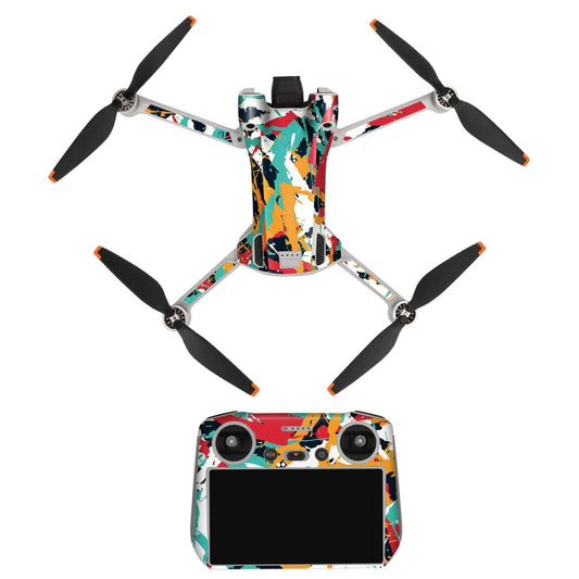 Sunnylife Drone+Remote Control Protective Sticker For DJI Mini 3 Pro RC Version(Rhythm Graffiti) - Stickers by Sunnylife | Online Shopping UK | buy2fix