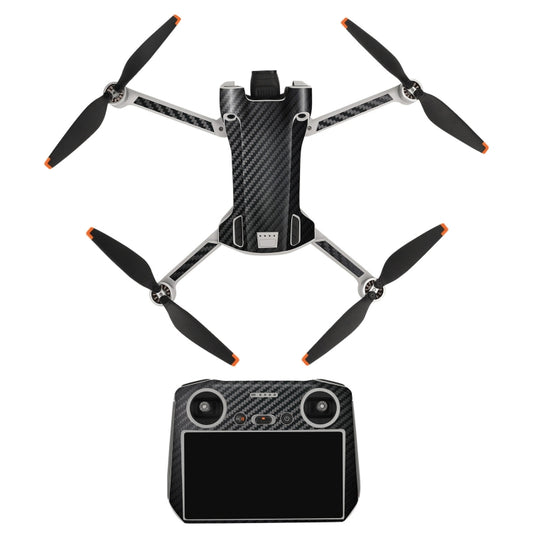 Sunnylife Drone+Remote Control Protective Sticker For DJI Mini 3 Pro RC Version(Carbon Black) - DJI & GoPro Accessories by Sunnylife | Online Shopping UK | buy2fix