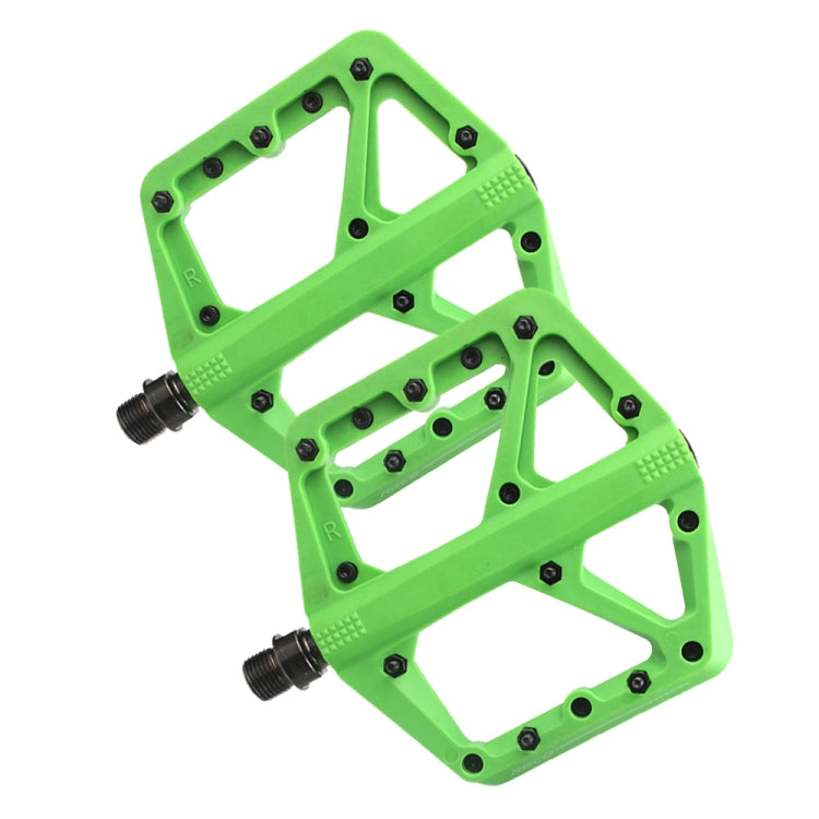 RACEWORK RK66 Mountain Bike Nylon Fiber Pedals(Green) - Outdoor & Sports by RACEWORK | Online Shopping UK | buy2fix