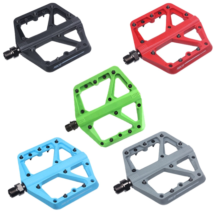 RACEWORK RK66 Mountain Bike Nylon Fiber Pedals(Grey) - Pedals by RACEWORK | Online Shopping UK | buy2fix