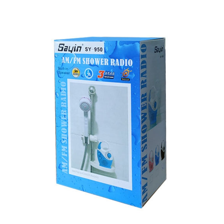 Sayin SY-950 Portable Waterproof Small Radio AM/FM Universal Band Elder Radio(Blue) - Consumer Electronics by Sayin | Online Shopping UK | buy2fix