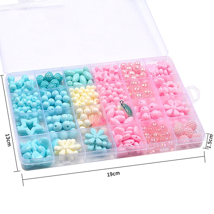 24 Grid Acrylic Beaded Kids DIY Necklace Bracelet Toys(Macaron) - DIY Developmental Toys by buy2fix | Online Shopping UK | buy2fix