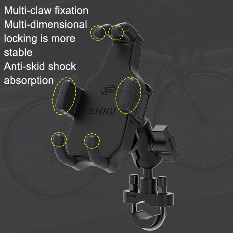 SMNU SM047 Motorcycle Shock Absorption Riding Anti-Shake Bracket(Rearview Mirror Installation) - In Car by SMNU | Online Shopping UK | buy2fix