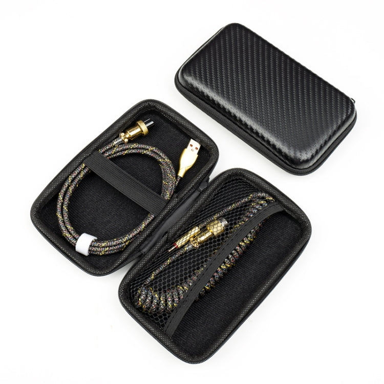 Mechanical Keyboard Spring Cable Gold-plated Aerial Plug(Black) - Others by buy2fix | Online Shopping UK | buy2fix