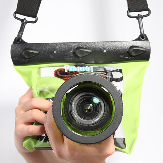 Tteoobl  20m Underwater Diving Camera Housing Case Pouch  Camera Waterproof Dry Bag, Size: M(Green) - Diving Accessories by Tteoobl | Online Shopping UK | buy2fix