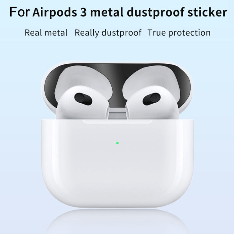 2 PCS Headphone Inner Cover Sticker Dustproof Protective Film For Airpods 3(Green) - Protective Sticker by buy2fix | Online Shopping UK | buy2fix