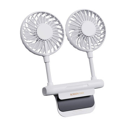 USB Large Wind Silent Cooling Computer Hanging Screen Fan(White) - Consumer Electronics by buy2fix | Online Shopping UK | buy2fix