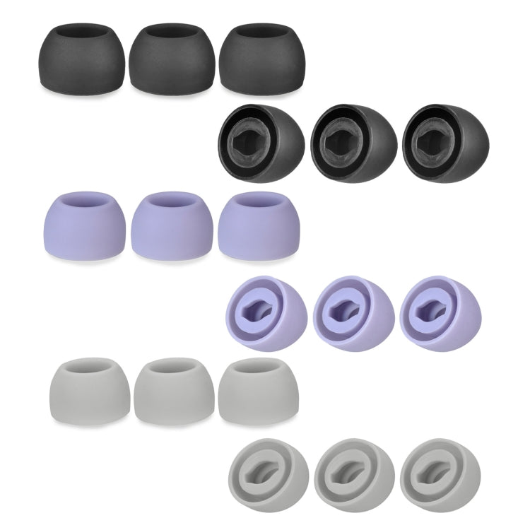 6 PCS Silicone Earplugs For TWS Samsung Galaxy Buds Pro( Large Black) - Apple Accessories by buy2fix | Online Shopping UK | buy2fix