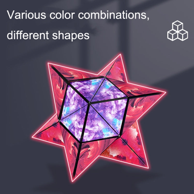 3D Variety Geometry Alien Magic Cube Magnetic Logic Thinking Children Educational Toys(Magic Purple) - Magic Cubes by buy2fix | Online Shopping UK | buy2fix