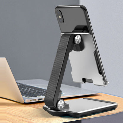 Portable Mobile Phone Tablet Desktop Stand, Color: Square Swivel Silver - Desktop Holder by buy2fix | Online Shopping UK | buy2fix