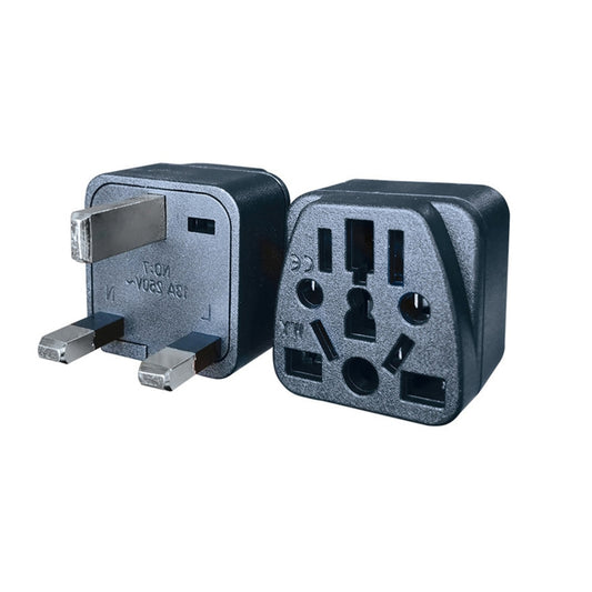 2 PCS WY-7 10A 250V UK Plug Converter(Black) - Consumer Electronics by buy2fix | Online Shopping UK | buy2fix