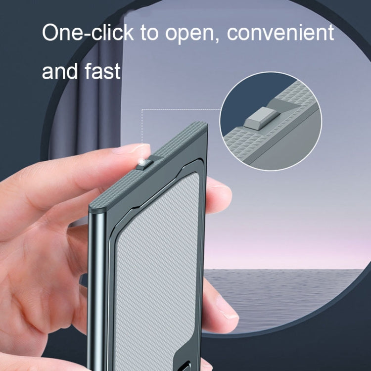 028 Portable Foldable Aluminum Alloy Phone Live Holder(Blue) - Desktop Holder by buy2fix | Online Shopping UK | buy2fix