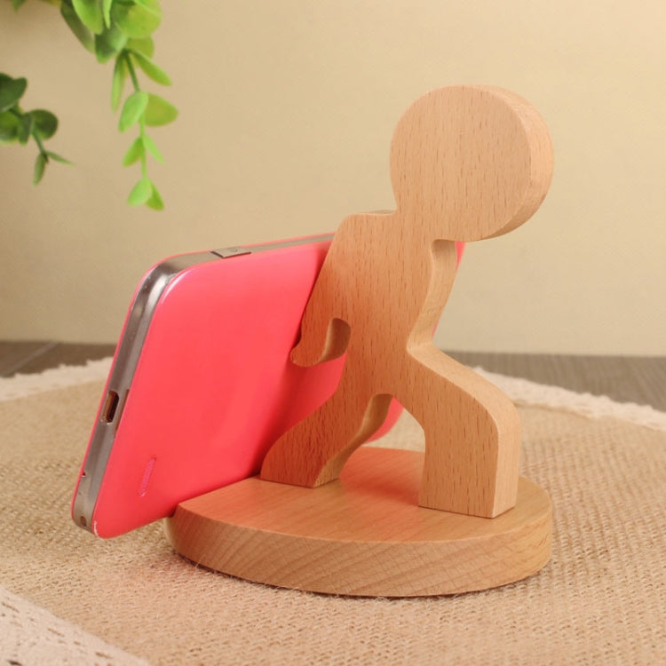 Wooden Mobile Phone Bracket Beech Lazy Mobile Phone Holder,Style: Staunch - Desktop Holder by buy2fix | Online Shopping UK | buy2fix