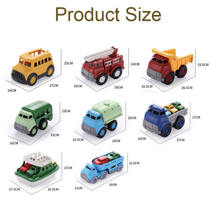 Children Simulation Engineering Fire Truck Puzzle Model Car, Spec: Sanitation Vehicle - Model Toys by buy2fix | Online Shopping UK | buy2fix
