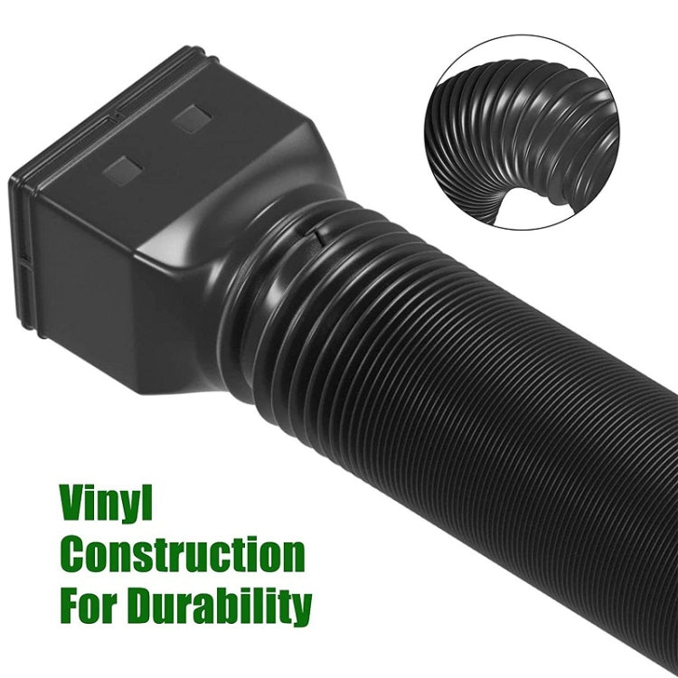 Downspout Extenders Telescoping Rain Gutter Drains(Black) - Pipes & Fittings by buy2fix | Online Shopping UK | buy2fix