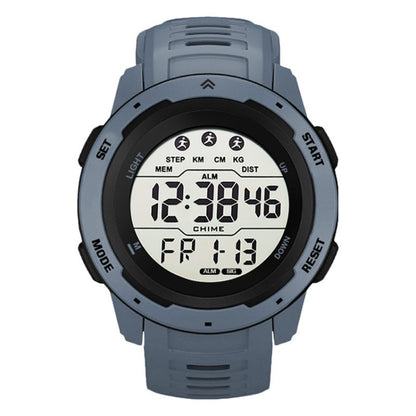 SYNOKE 9811 Luminous Large Screen Outdoor Running Student Watch(Grey) - Silicone Strap Watches by SYNOKE | Online Shopping UK | buy2fix
