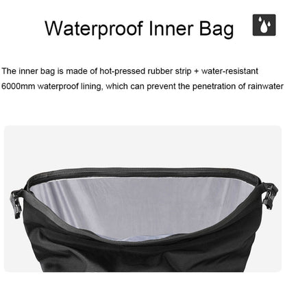 Rhinwalk MT2040 20L Large Capacity Waterproof Quick Release Motorcycle Side Bag(Black) - In Car by buy2fix | Online Shopping UK | buy2fix