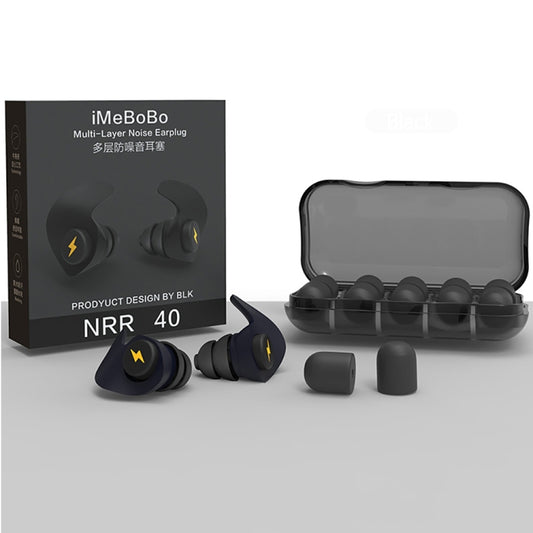 Anti-noise Sleep Earplugs Soundproof Earplugs(Black) - Ear Care Tools by buy2fix | Online Shopping UK | buy2fix