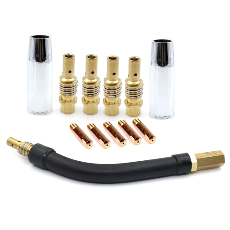 12 PCS / Set Welding Needle Point Vover Nozzle Kit Gas Shielded Welding Conductive Nozzle - Home & Garden by buy2fix | Online Shopping UK | buy2fix