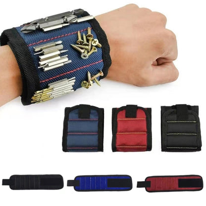 Electric Woodworking Multifunctional Powerful Magnetic Wrist Strap, Style: Five Rows Black - Others by buy2fix | Online Shopping UK | buy2fix