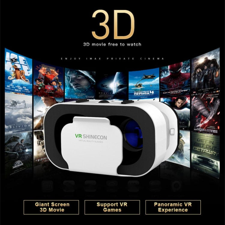 VRSHINECON G05 5th 3D VR Glasses Virtual Headset Digital Glasses(White) - VR Accessories by VRSHINECON | Online Shopping UK | buy2fix