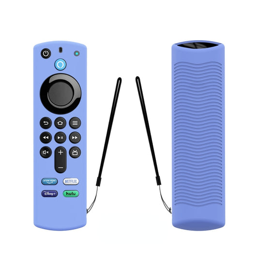 2 PCS Y27 For Alexa Voice Remote 3rd Gen Silicone Non-slip Protective Cover(Luminous Blue) - Consumer Electronics by buy2fix | Online Shopping UK | buy2fix
